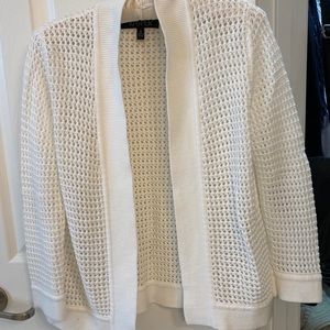 White cotton sweater